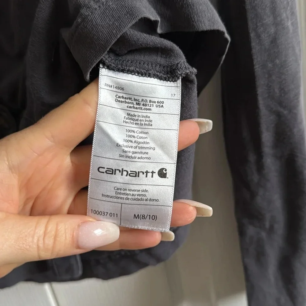 Carhartt | Women’s Gray | Button Down Long Sleeve Shirt | size M
